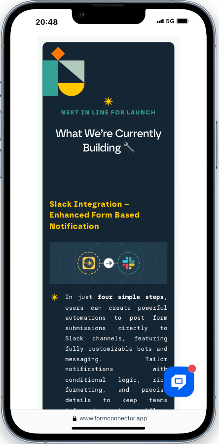 Form Connector — product interface
